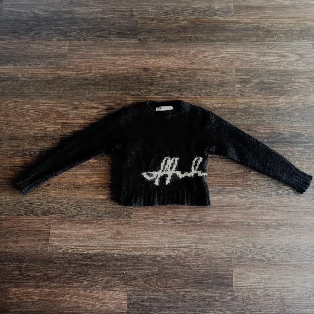 OFF WHITE | Black Wool blend Sweater